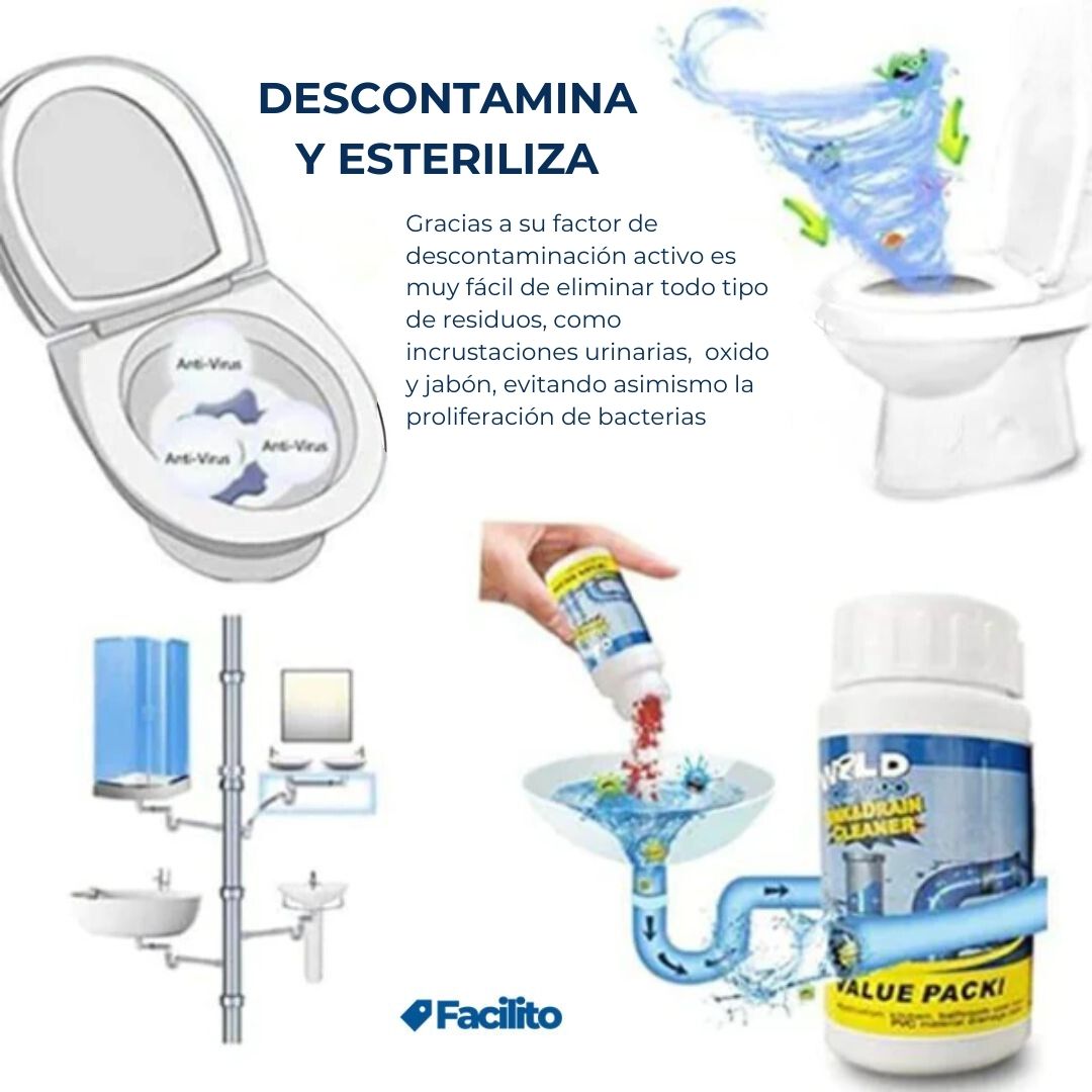 WildTornado™ - Potente limpiador de fregadores y desagües | Lleva 2 Paga 1