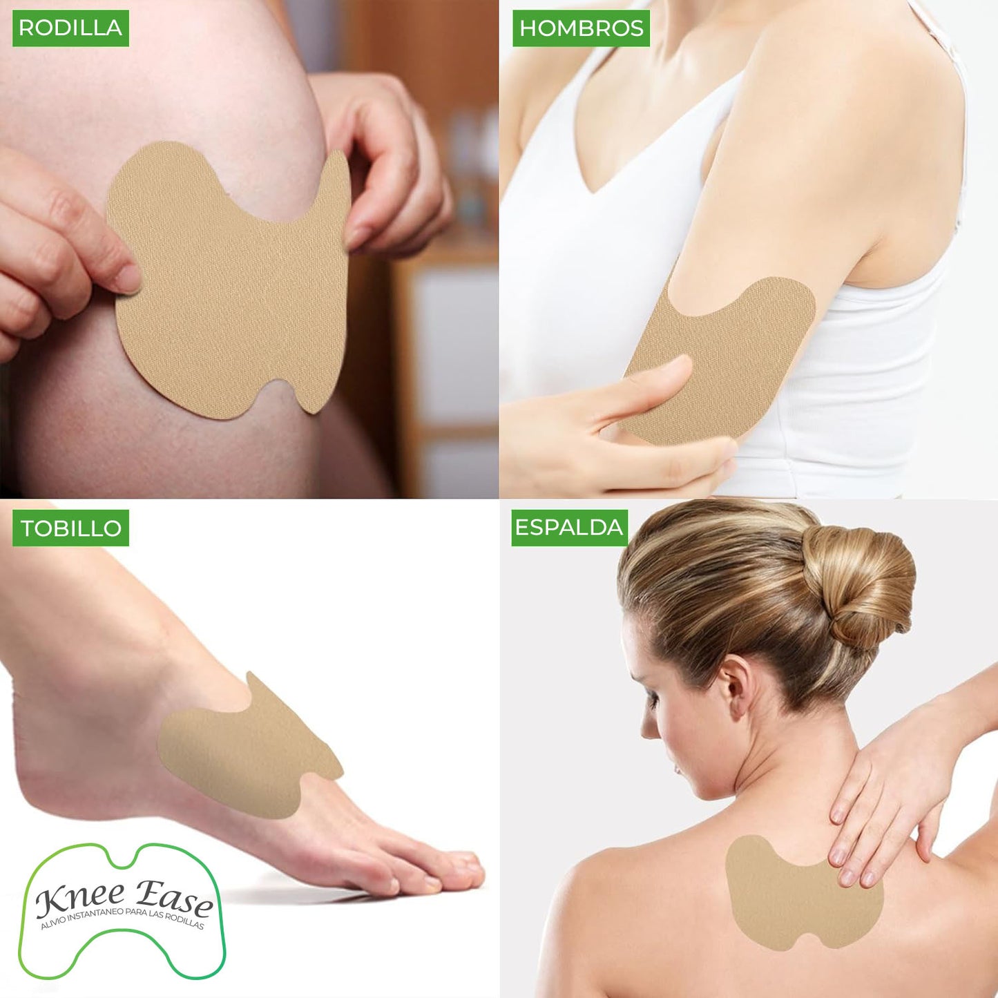 KneeEase™ - Parches para el dolor de rodillas | Oferta exclusiva 4x1