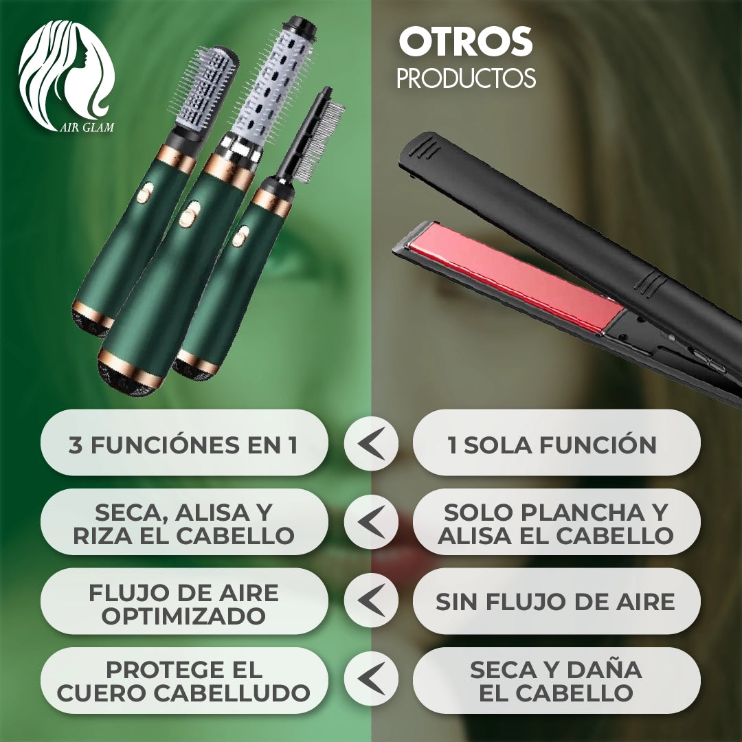 AirGlam™ - Cepillo Secador 3 en 1
