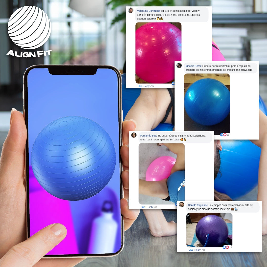 AlignFit™ - Pelota inflable Para Yoga