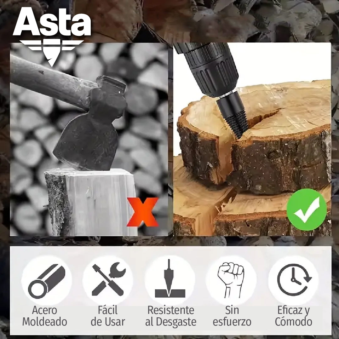 Asta™ - Broca Cónica para Partir Leña