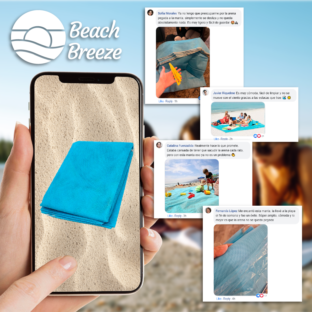 BeachBreeze™ - Manta de Playa Anti Arena