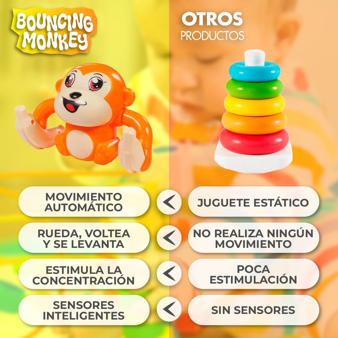 BouncingMonkey™ - Monito Saltarin de Juguete