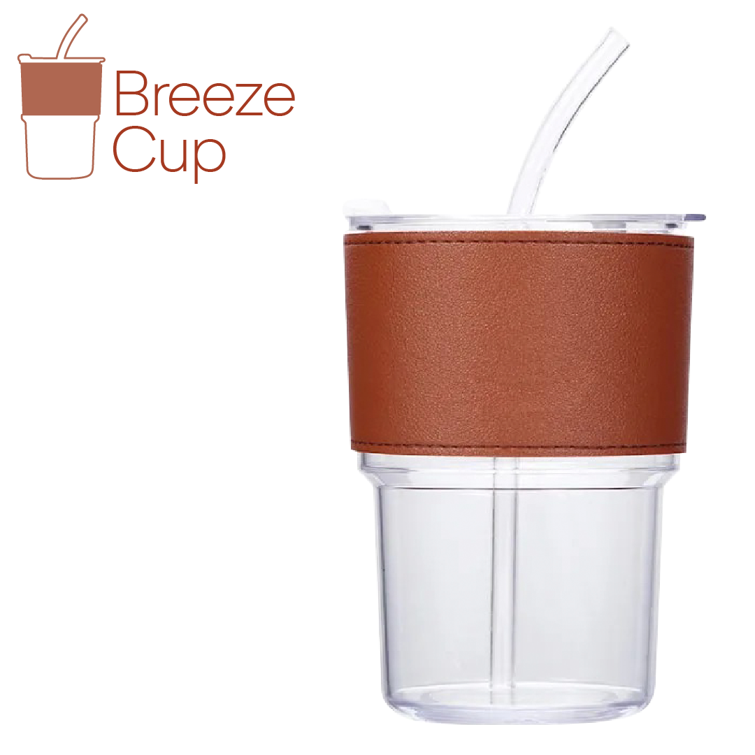 BreezeCup™ - Vaso Transportable con Tapa