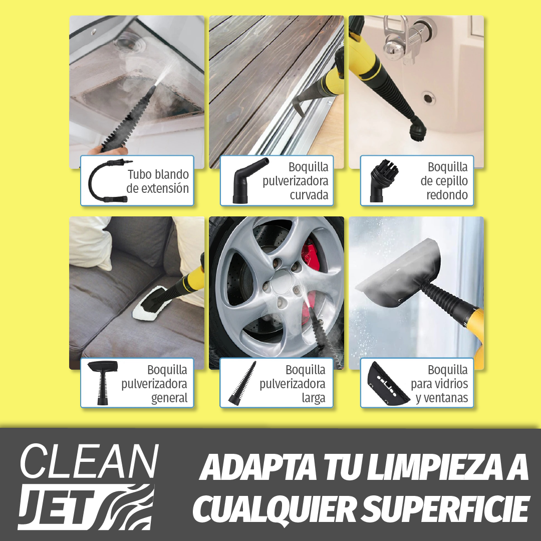 CleanJet™ - Maquína de Limpieza a Vapor Multiusos