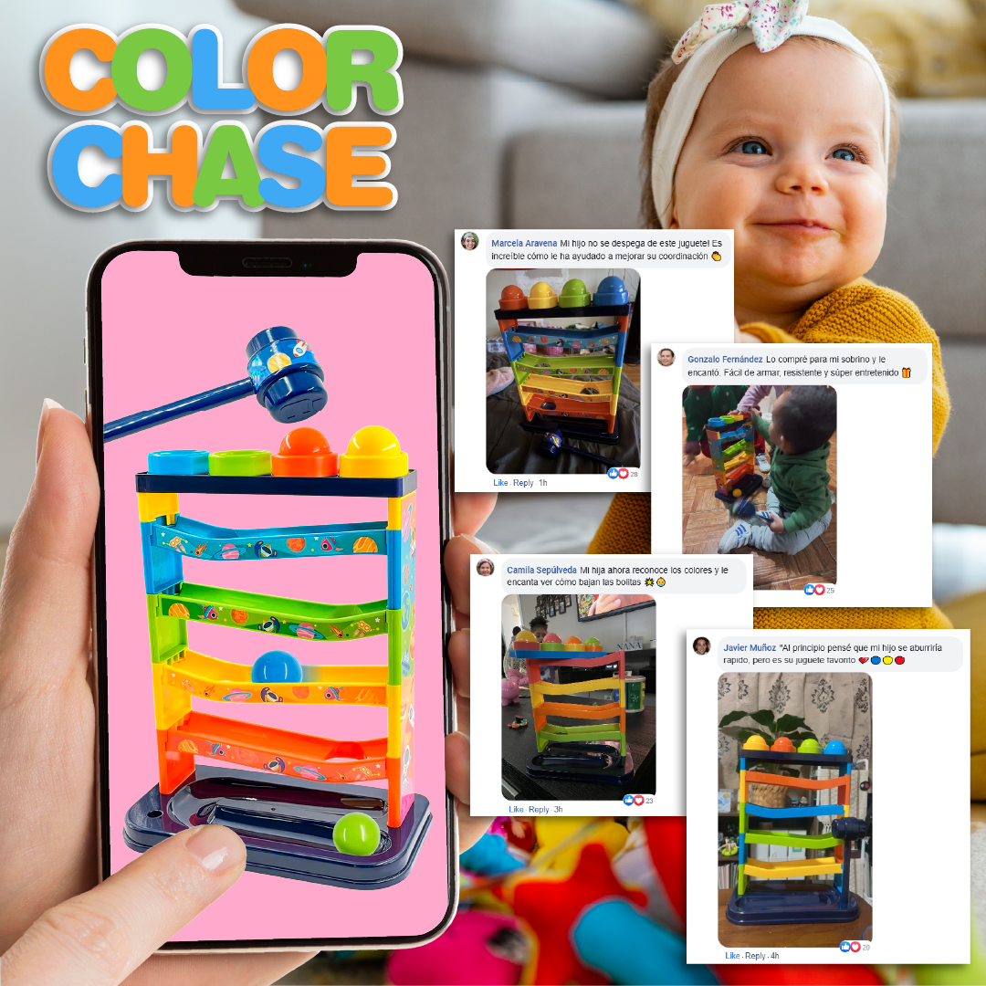 ColorChase™ - Juego de Esferas Coloridas