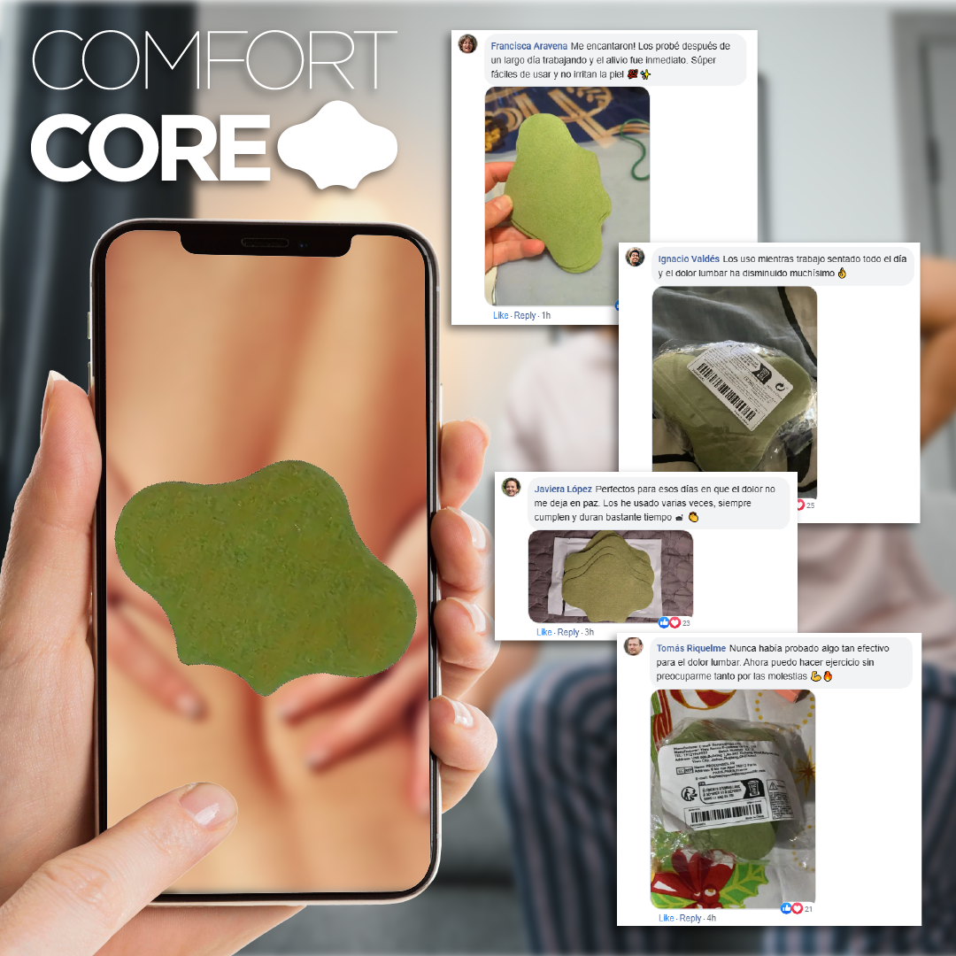 ComfortCore™ - Parches Lumbares Para Dolor de Espalda