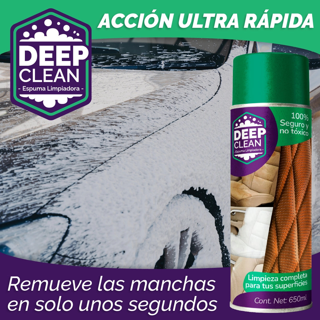 Deep Clean™ - Spray en Espuma para Limpiar Tapices