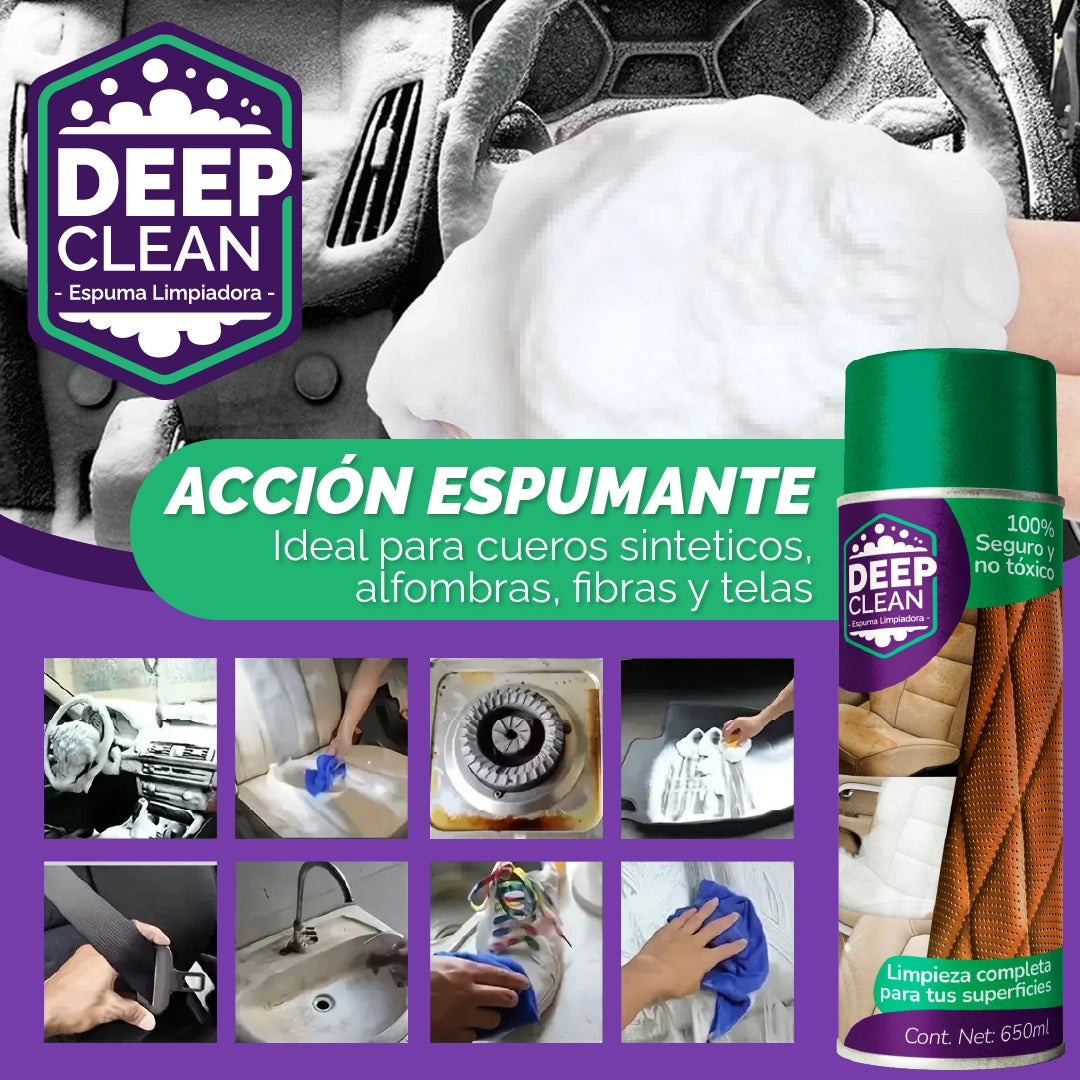 Deep Clean™ - Spray en Espuma para Limpiar Tapices