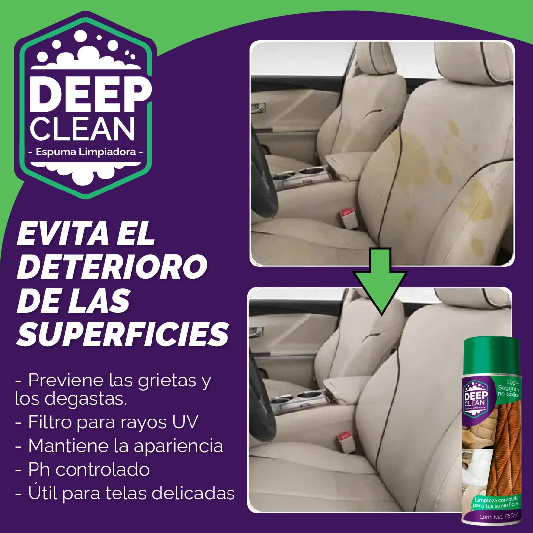 Deep Clean™ - Spray en Espuma para Limpiar Tapices