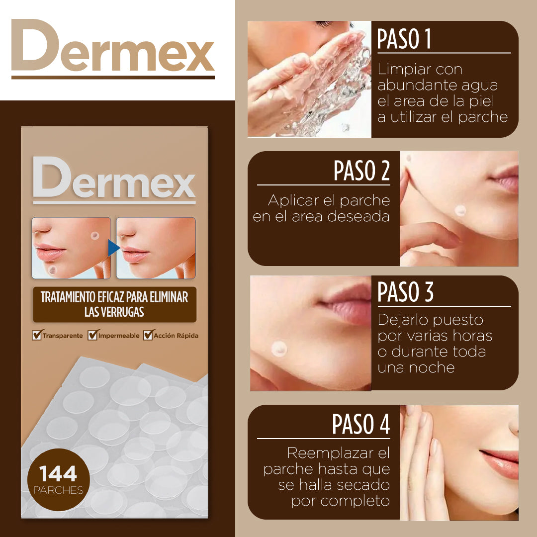 Dermex™ - Parches para Tratamiento de Verrugas