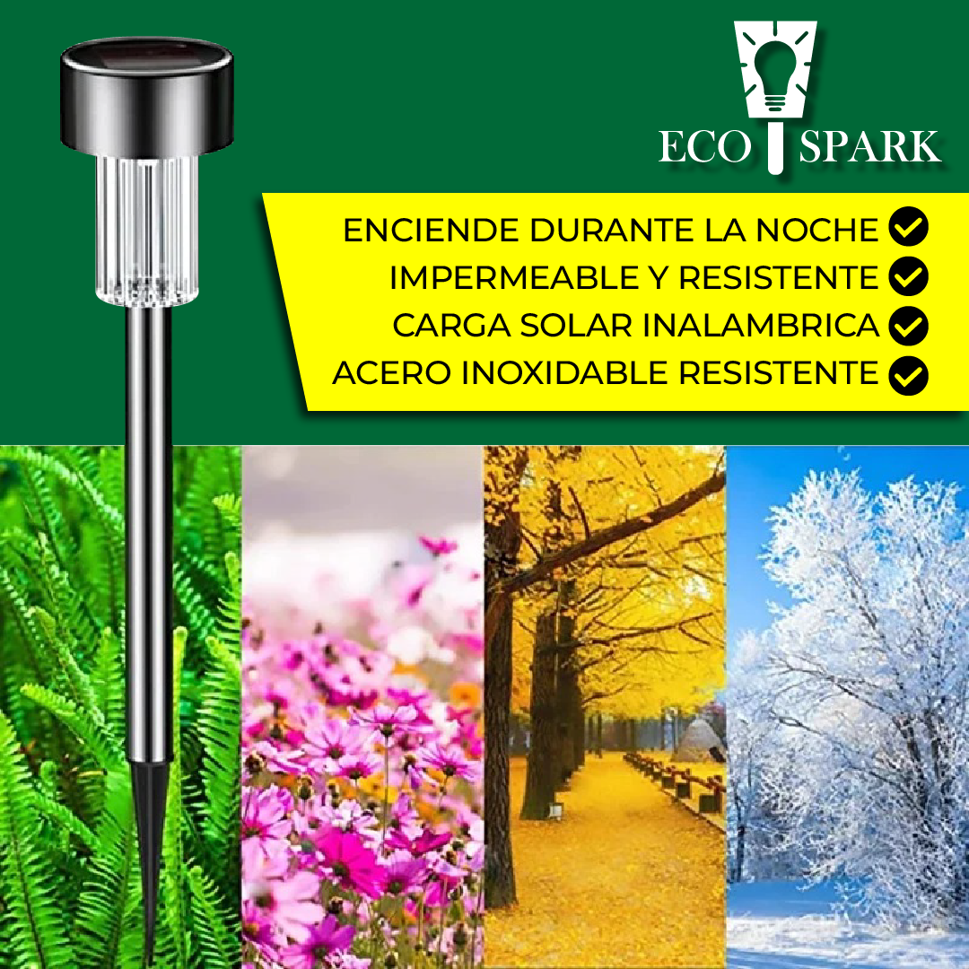 EcoSpark™ - Luces Solares para Jardines Radiantes
