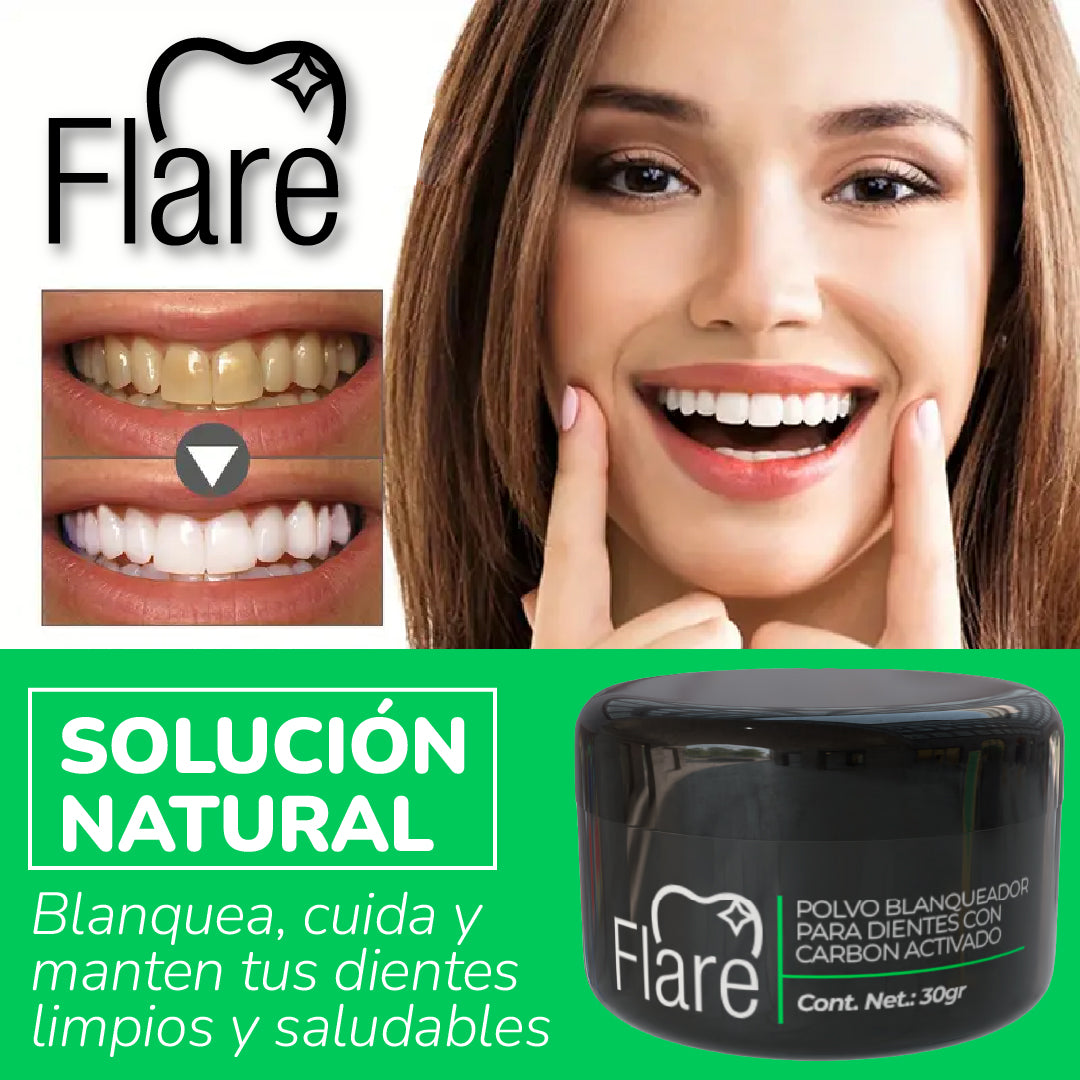 Flare™ - Polvo Limpiador de Dientes