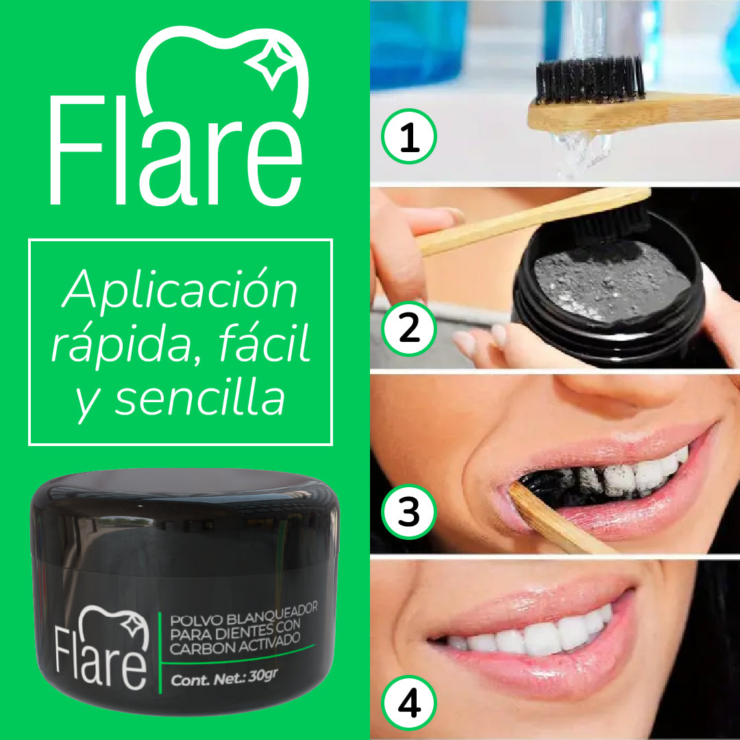 Flare™ - Polvo Limpiador de Dientes