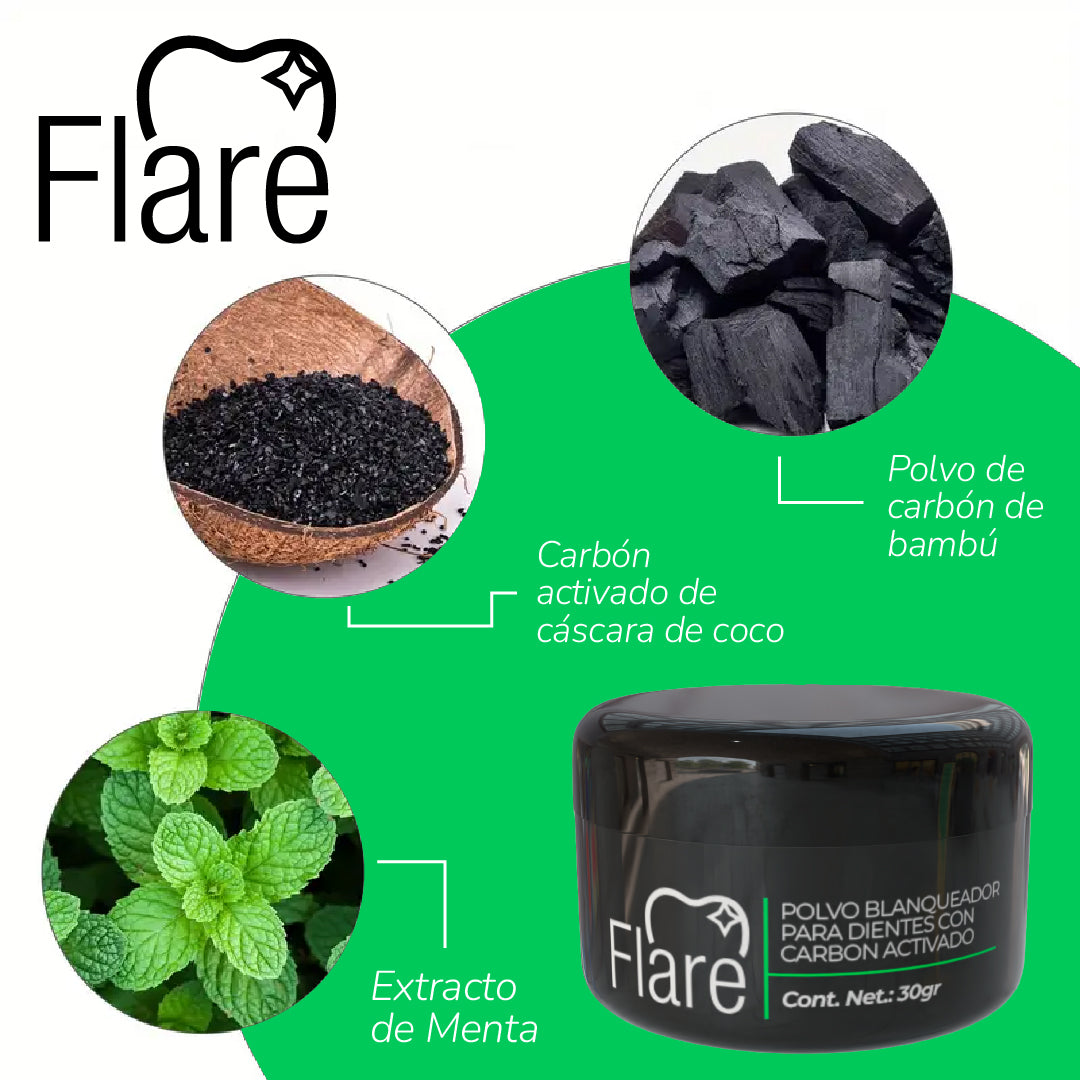 Flare™ - Polvo Limpiador de Dientes