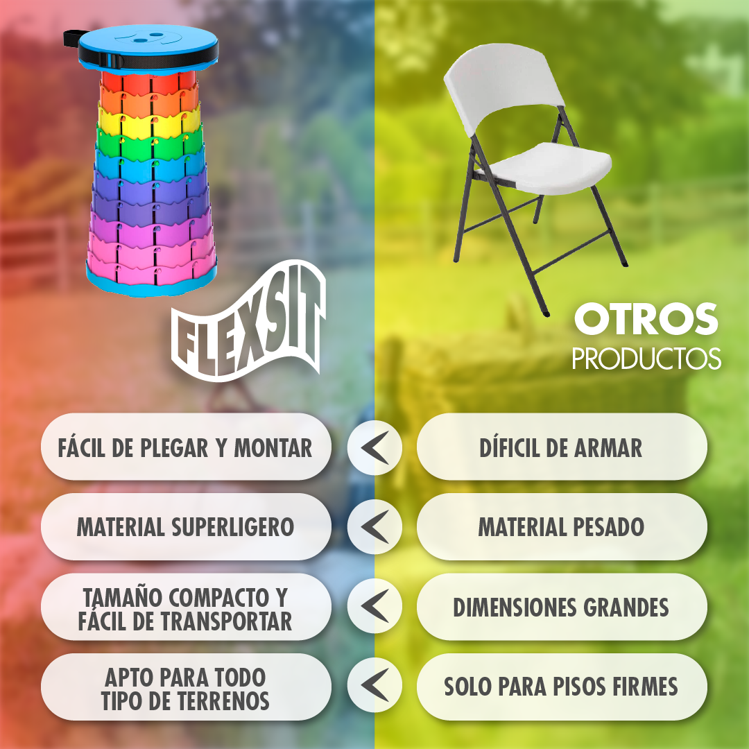 Flexsit™ - Silla Retractil y Plegable