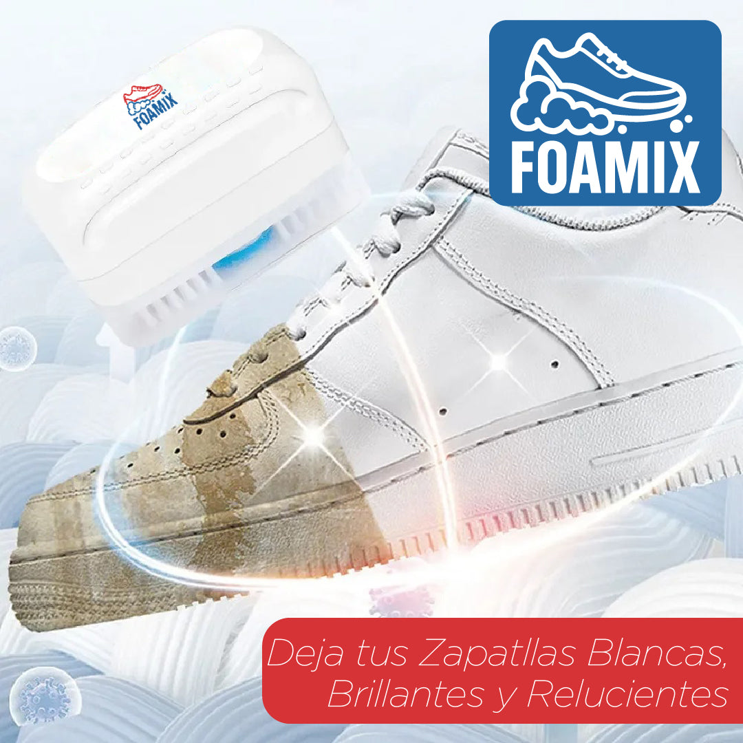 Foamix™ - Cepillo Limpiador de Zapatillas 2 en 1