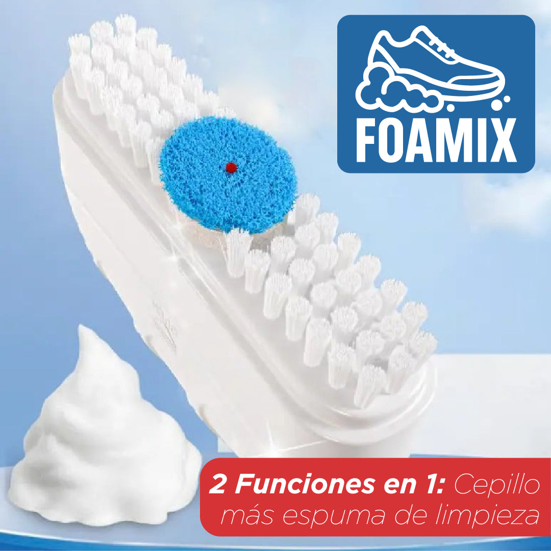 Foamix™ - Cepillo Limpiador de Zapatillas 2 en 1