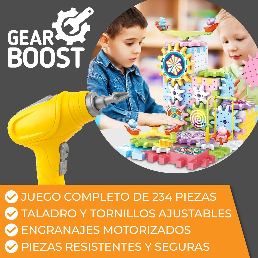 GearBoost™ - Juego de Construcción de Engranajes