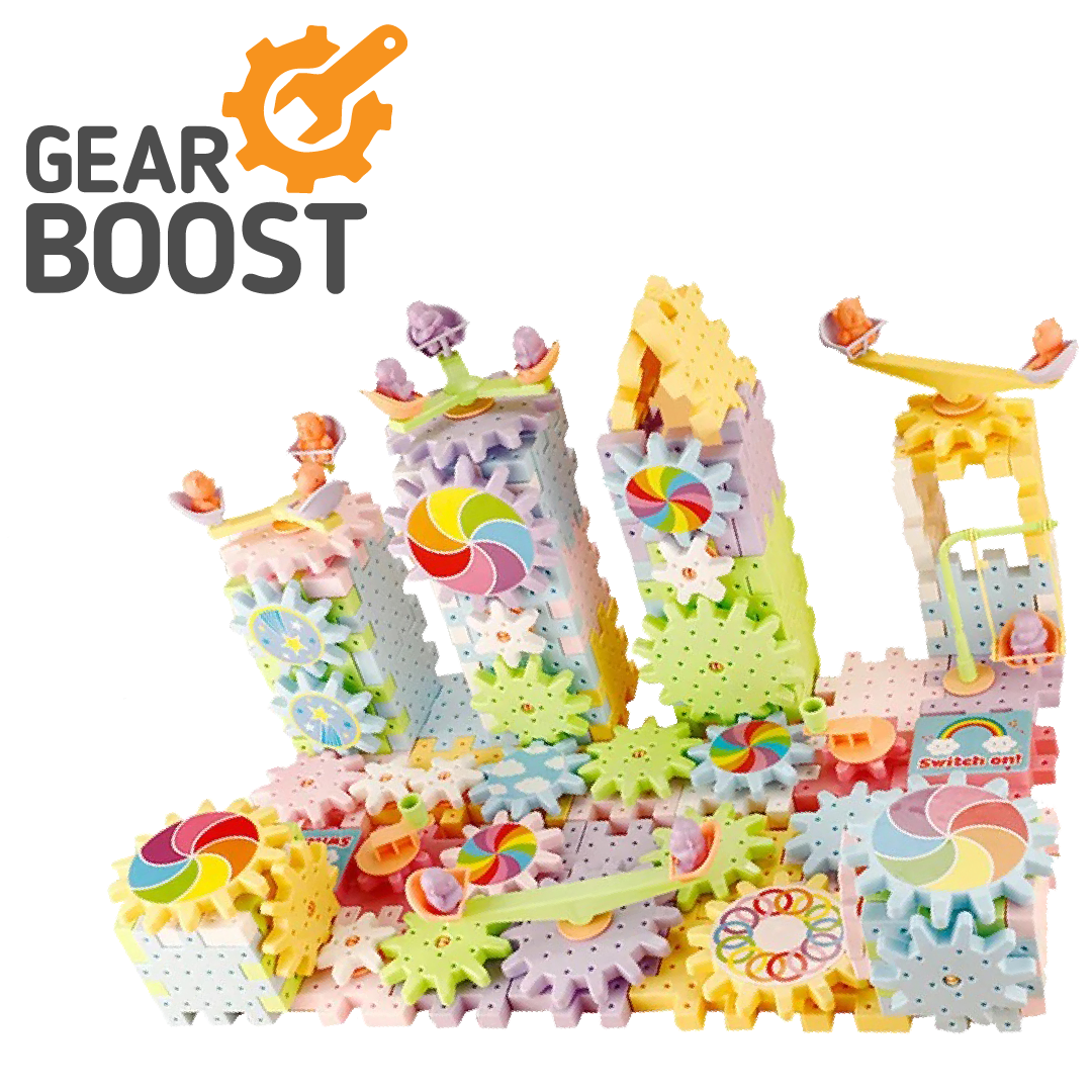 GearBoost™ - Juego de Construcción de Engranajes