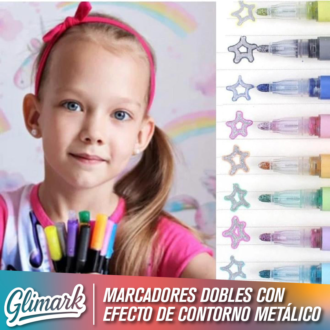Glimark™ - Lápices de Colores con Efecto Metalico