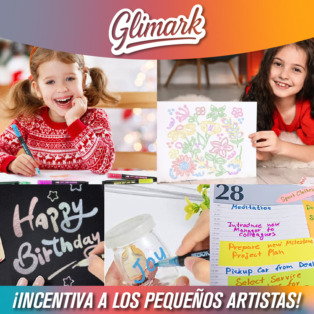 Glimark™ - Lápices de Colores con Efecto Metalico