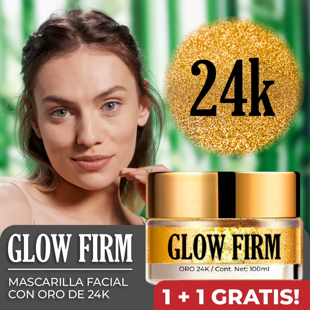GlowFirm™ - Mascarilla Facial con Oro 24K