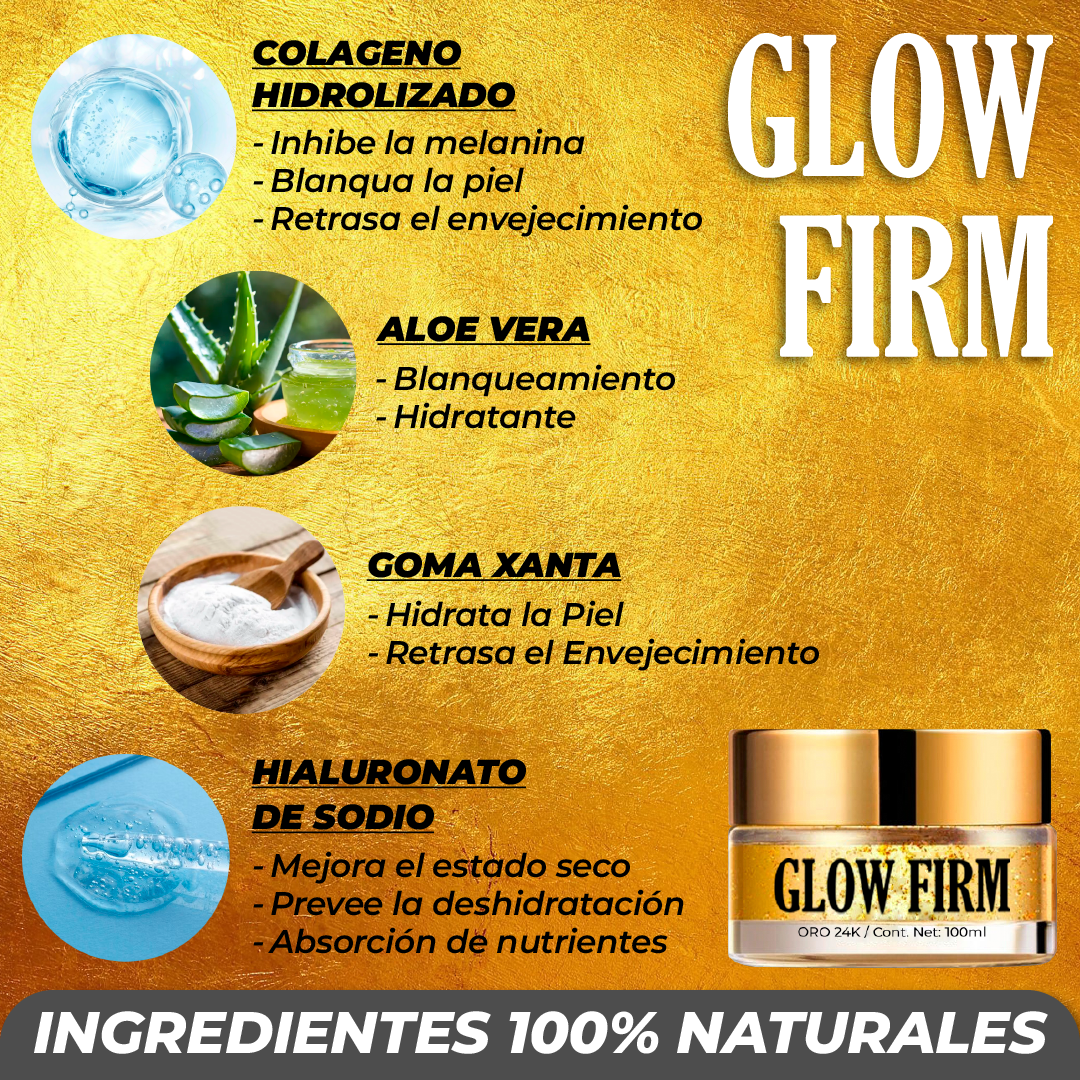 GlowFirm™ - Mascarilla Facial con Oro 24K