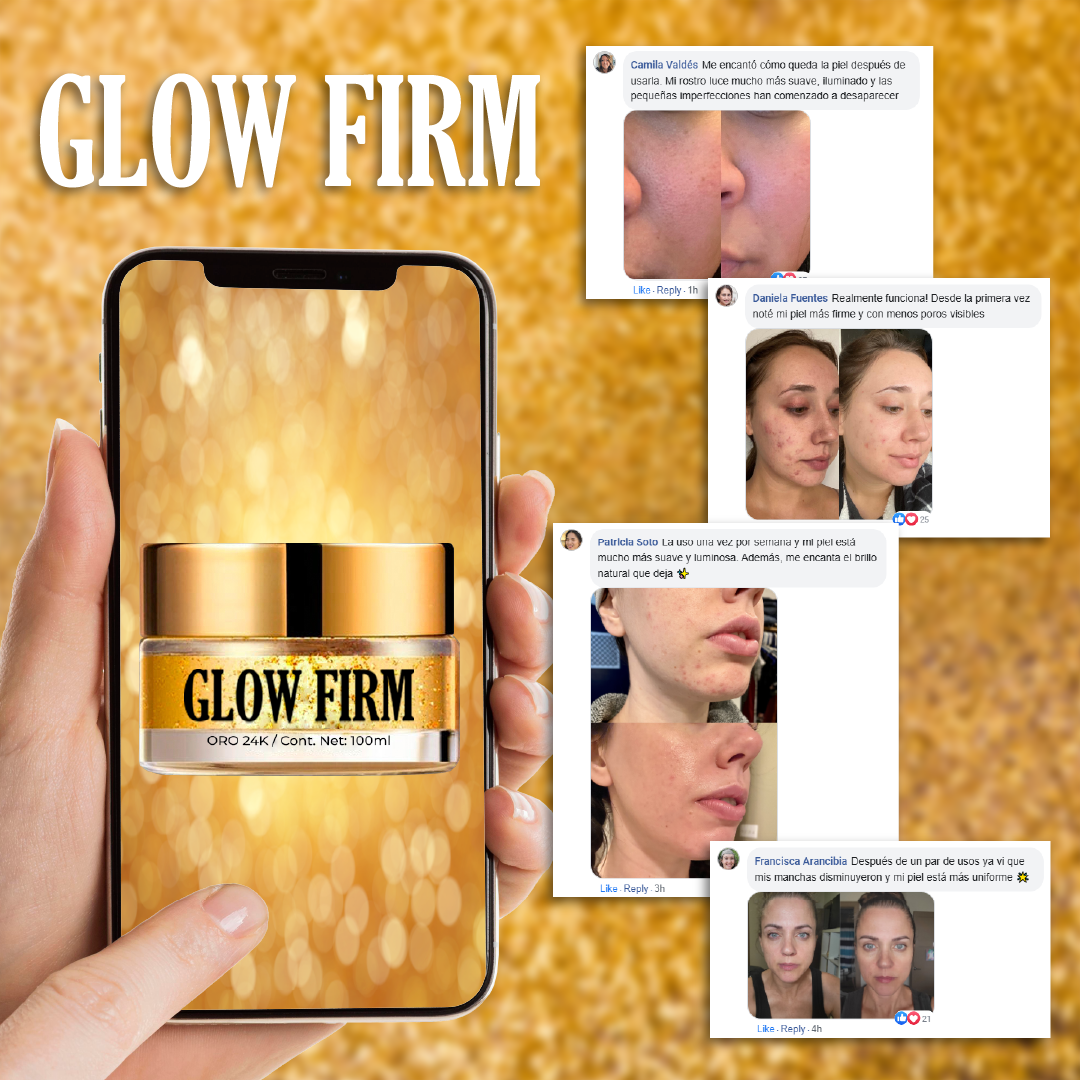 GlowFirm™ - Mascarilla Facial con Oro 24K