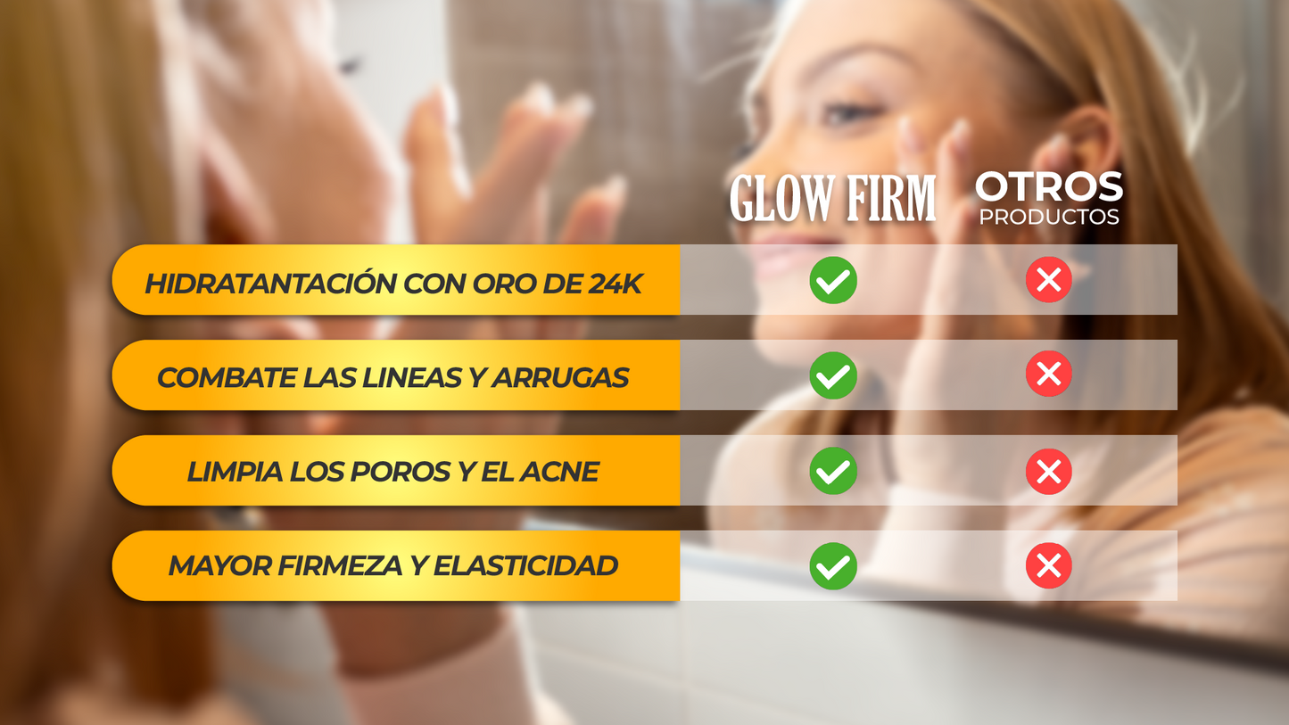 GlowFirm™ - Mascarilla Facial con Oro 24K