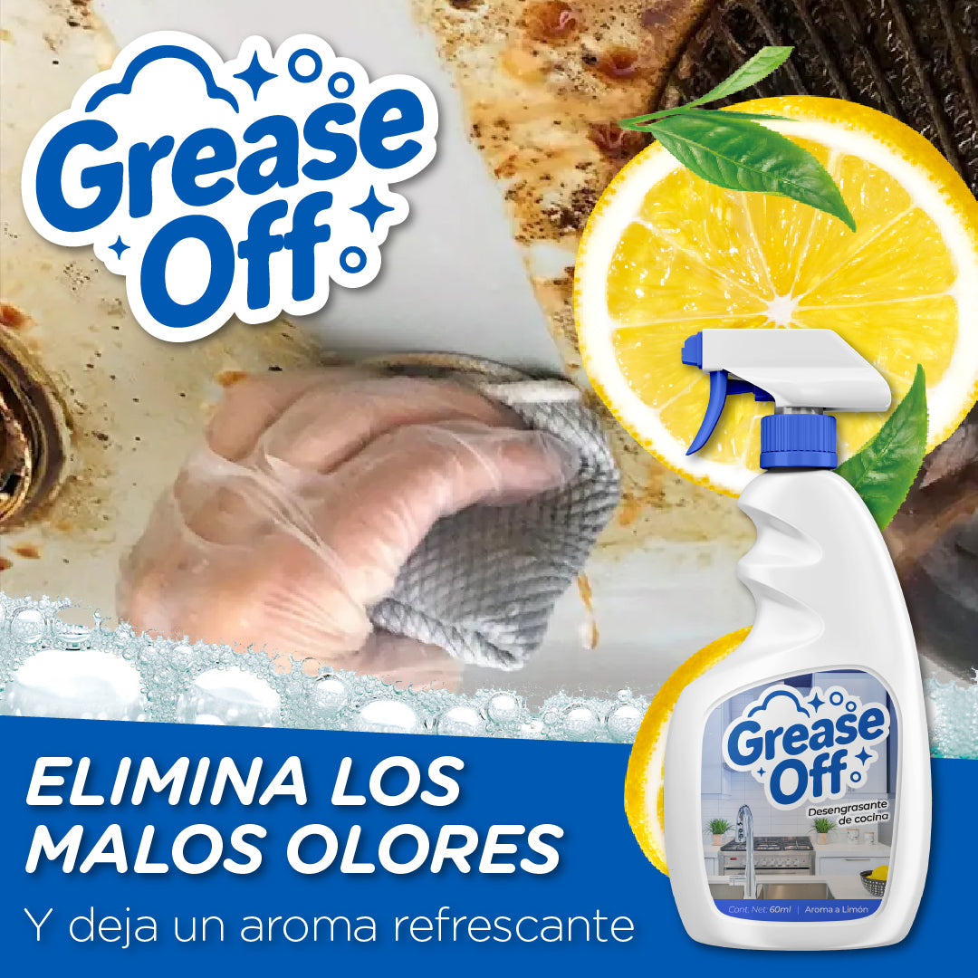 Grease Off™ - Limpia y Elimina la Grasa por Completo