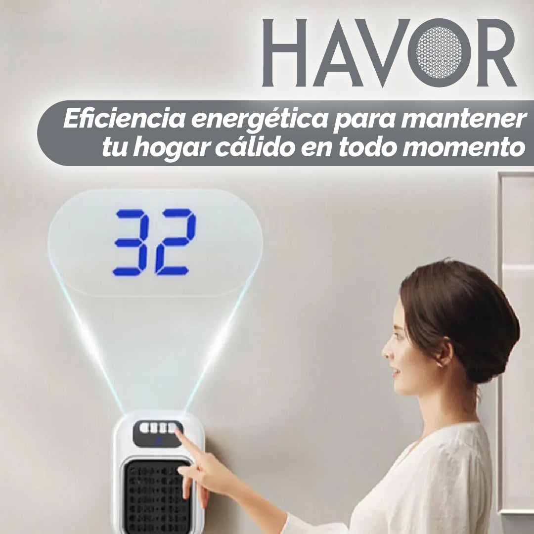 Havor™ - Calentador de Espacios con Toma de Pared