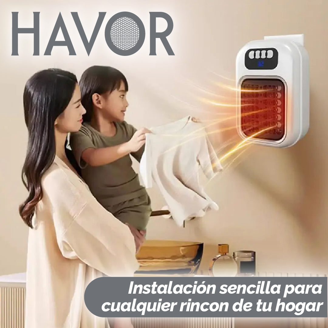 Havor™ - Calentador de Espacios con Toma de Pared