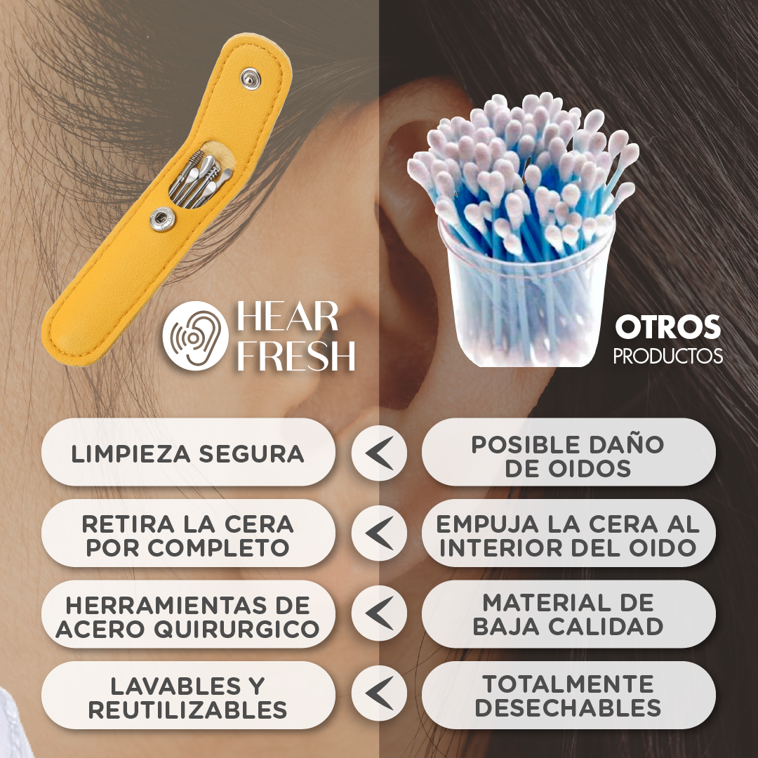 HearFresh™ - Set de Limpieza de Oídos Profesional