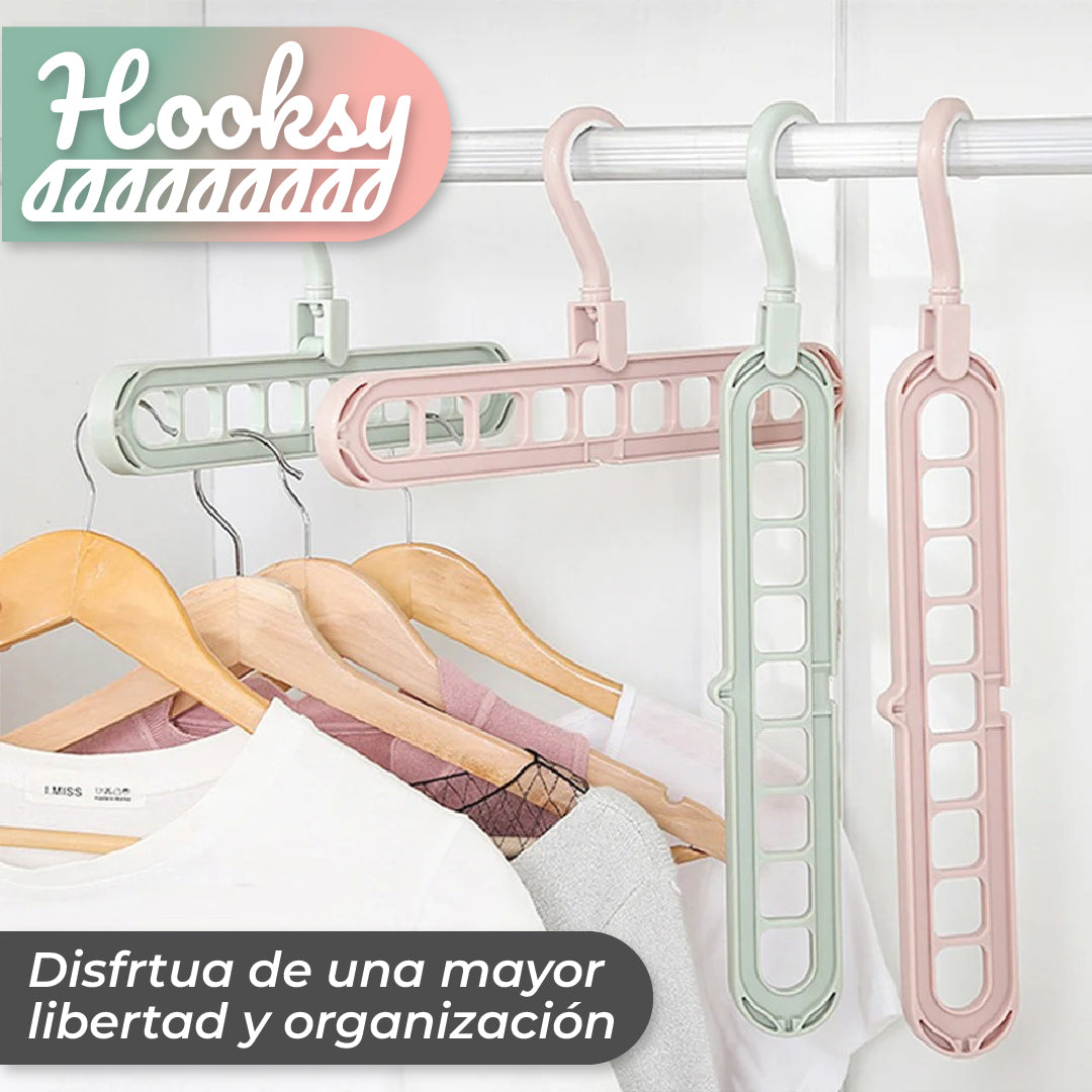 Hooksy™ - Colgador de Ropa Giratorio con Posiciones Ajustables