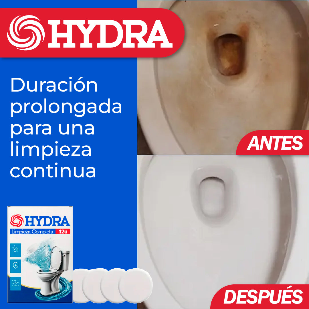 Hydra™ - Pastillas Efervescentes de Limpieza para Inodoros (12u)