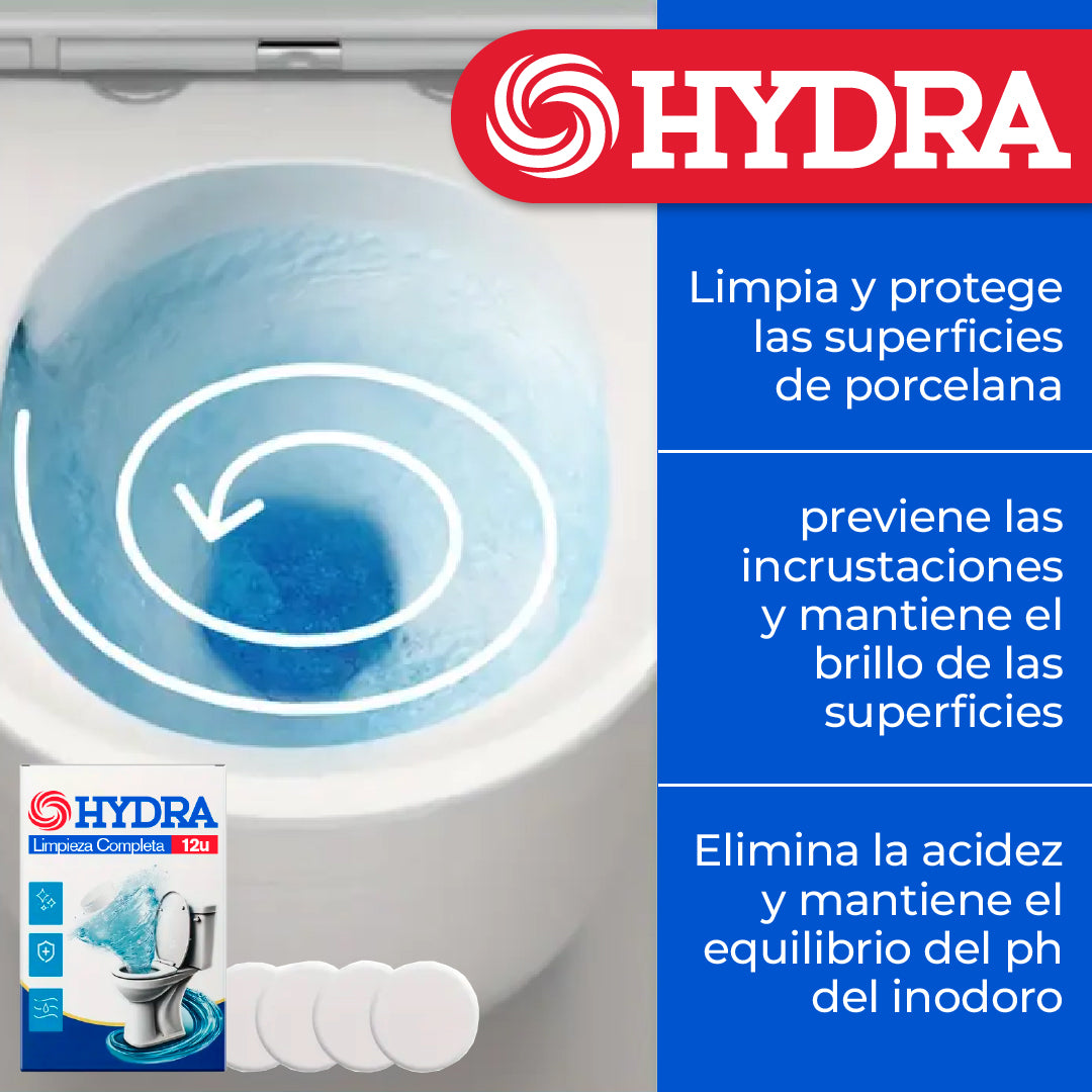 Hydra™ - Pastillas Efervescentes de Limpieza para Inodoros (12u)