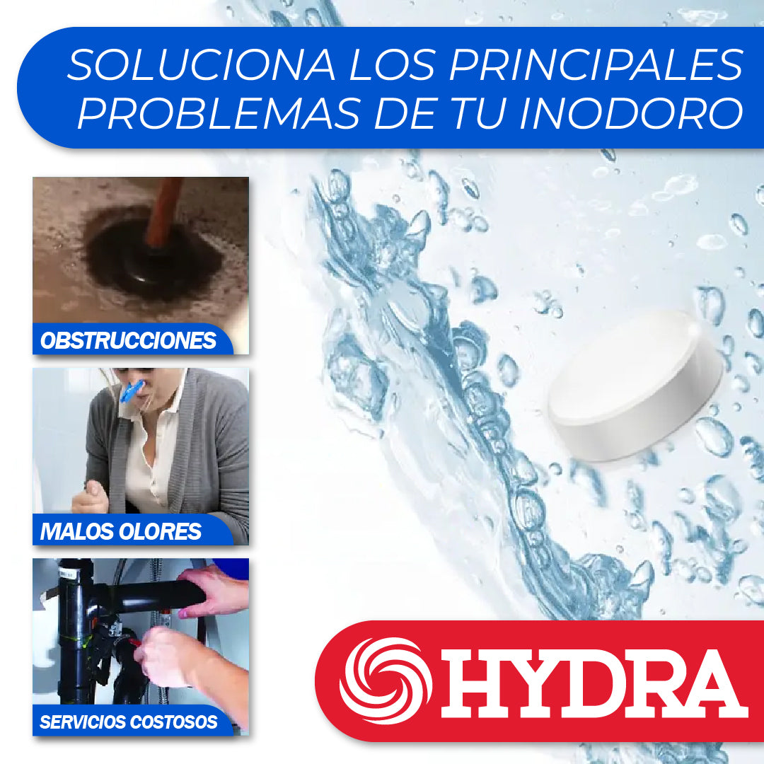 Hydra™ - Pastillas Efervescentes de Limpieza para Inodoros (12u)