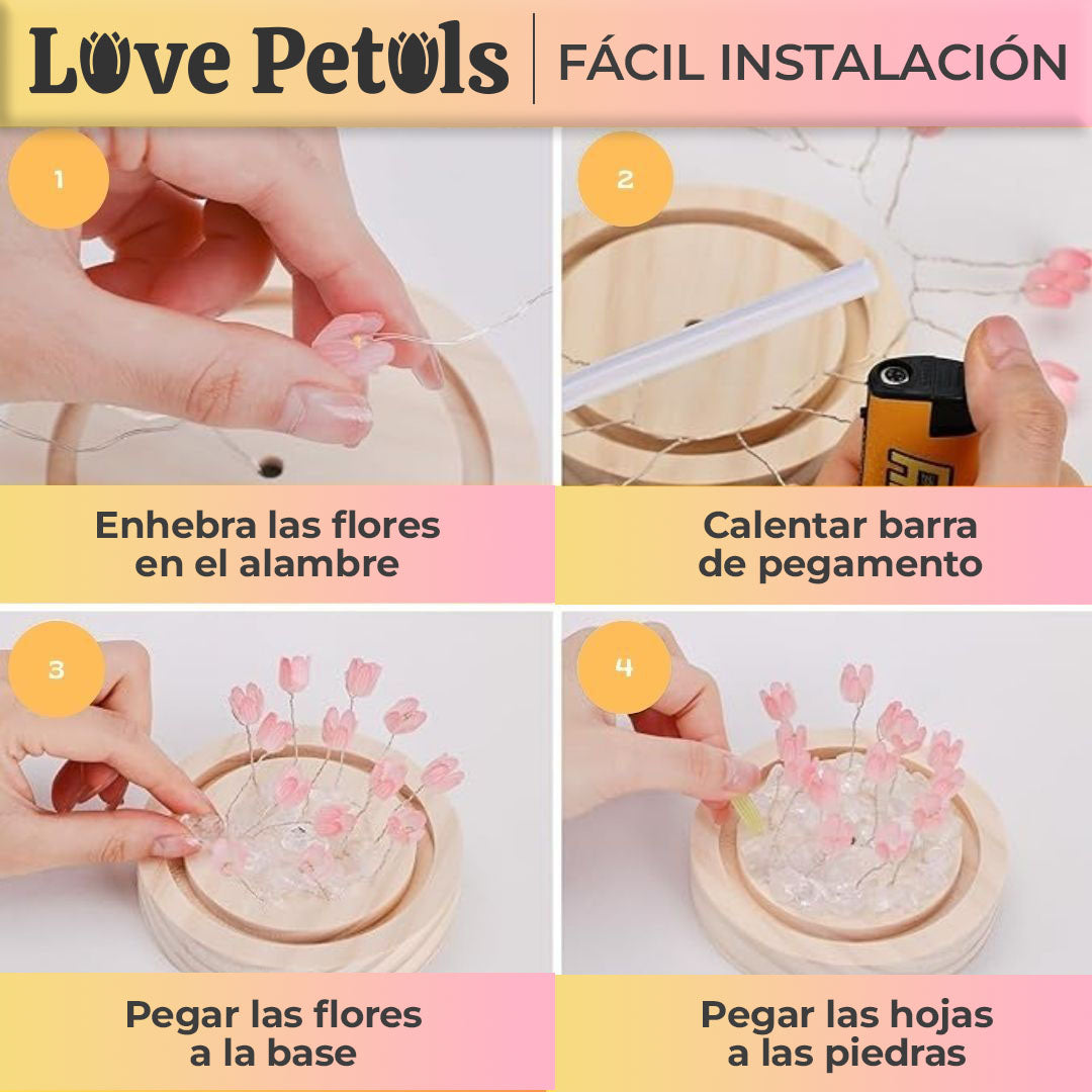 LovePetals™ - DECORACION LED DE TULIPANES MAGICOS