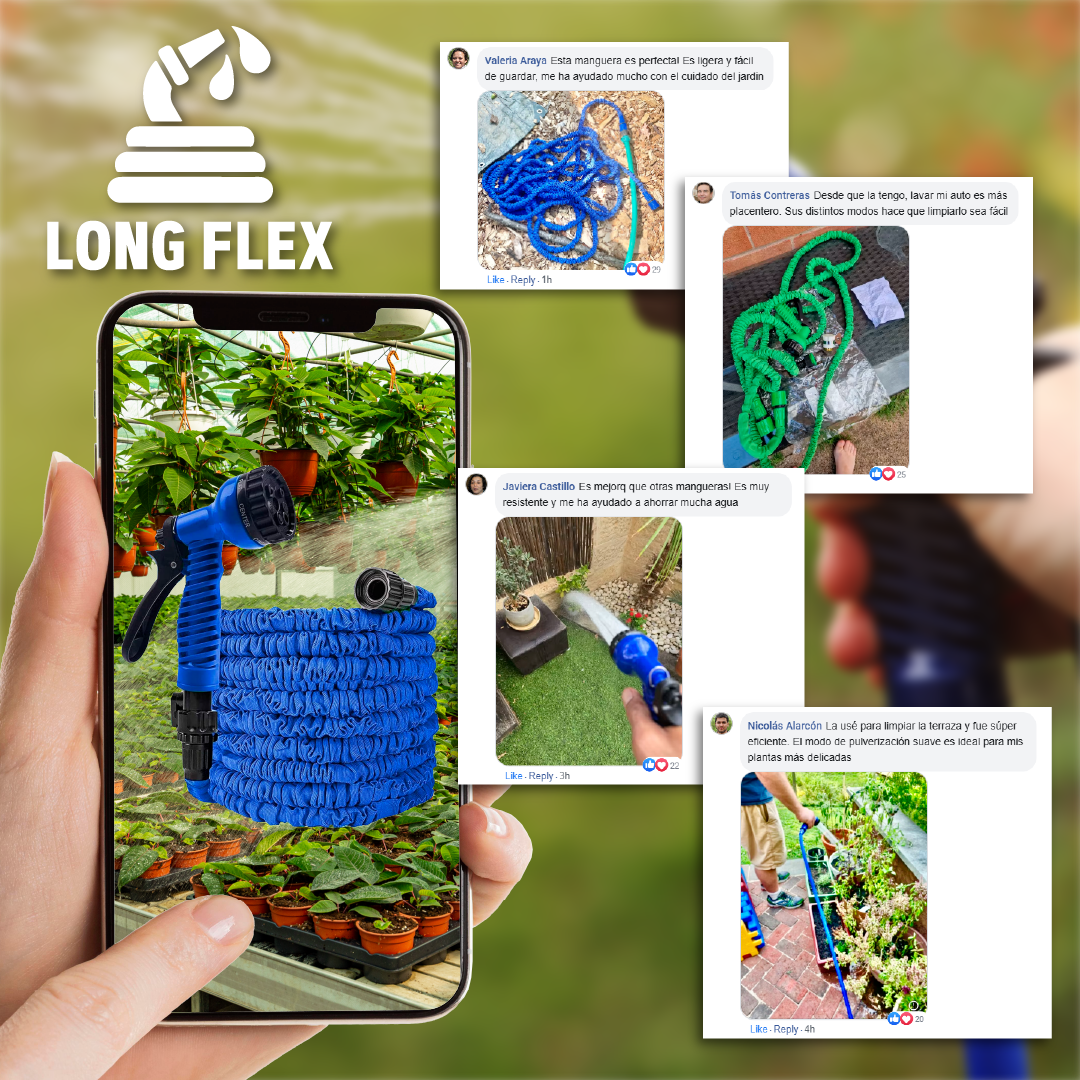 LongFlex™ - Manguera Expansible Para Jardin