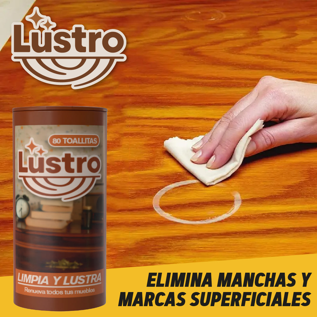 Lustro™ - Toallitas Limpiadores y Lustradores para Muebles