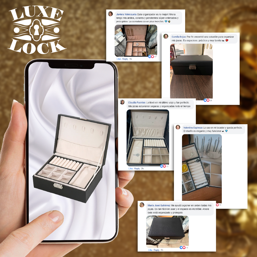 LuxeLock™ - Caja Organizadora de Joyas