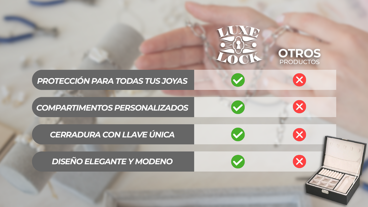 LuxeLock™ - Caja Organizadora de Joyas