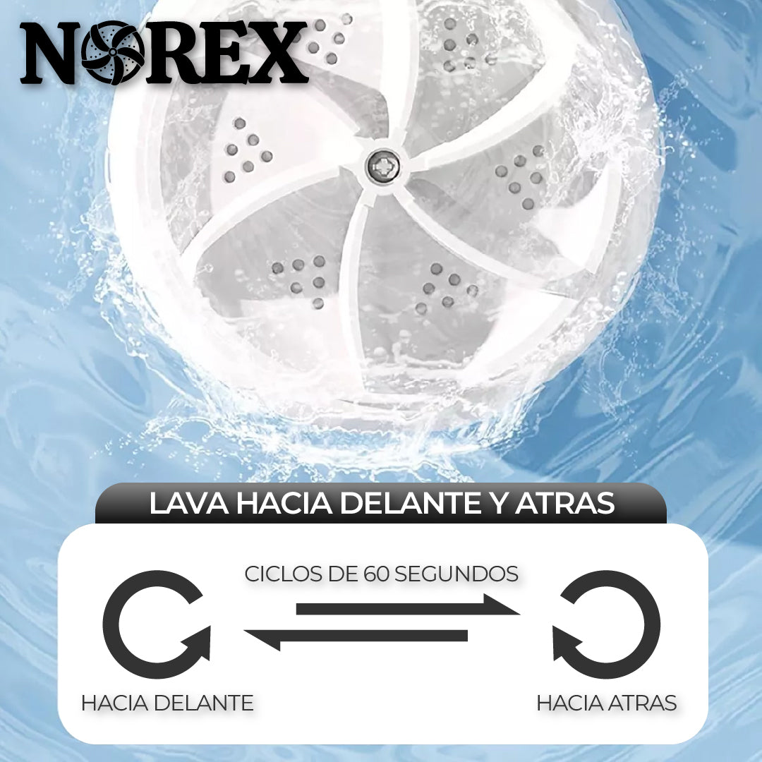 Norex™ - Lavaropas Potente y Portatil