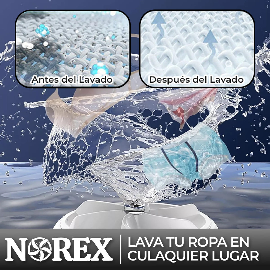 Norex™ - Lavaropas Potente y Portatil