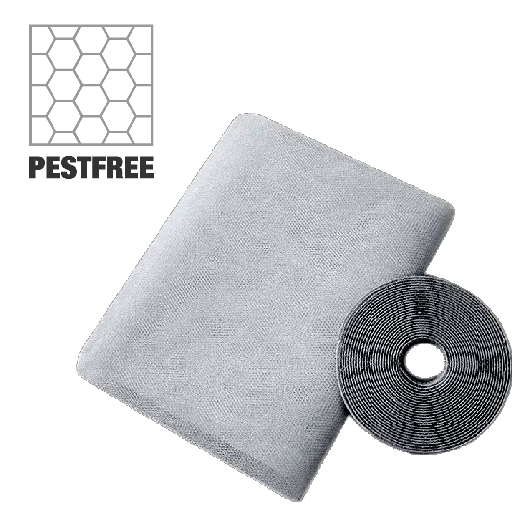 PestFree™ - Cortina Mosquitera Ajustable para Ventanas Abiertas sin Mosquitos