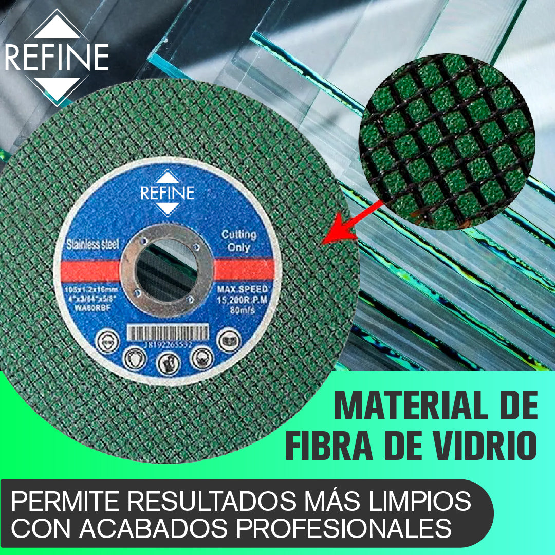 Refine™ - Disco de Corte para Vidrio