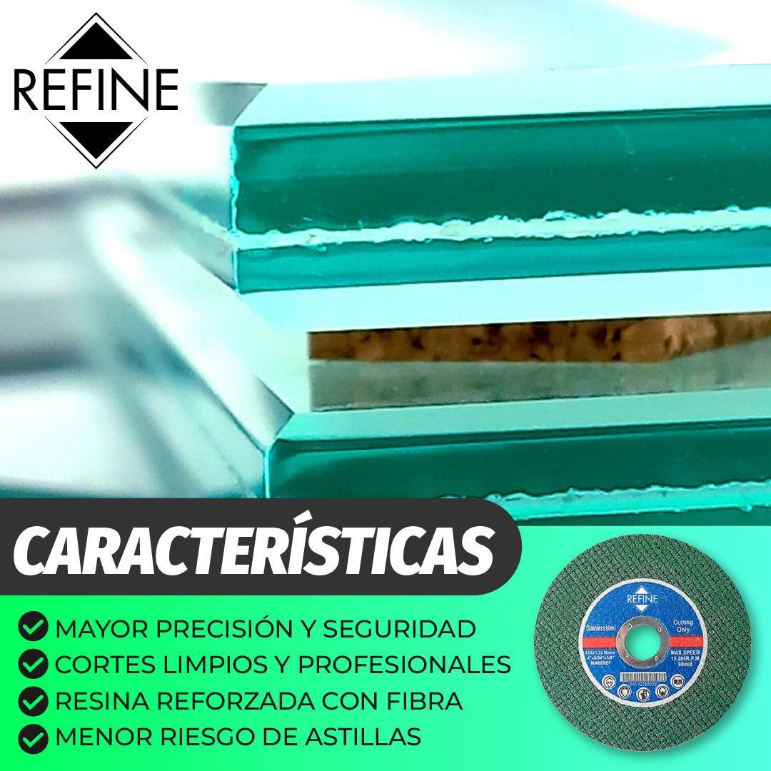 Refine™ - Disco de Corte para Vidrio
