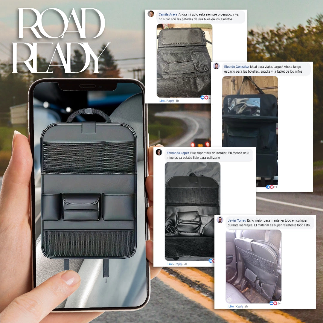 RoadReady™ - Organizador Para Asiento Trasero de Auto