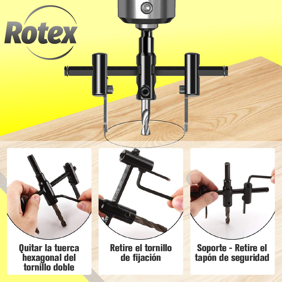 Rotex™ - Adaptador de Taladro para Cortes Circulares